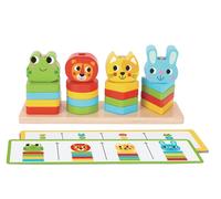 Gioco di impilamento in legno Amici Animali 2Kids