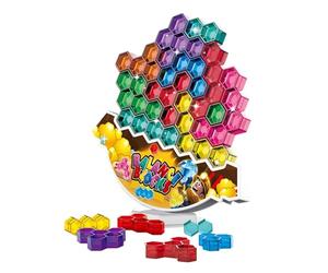 Gioco di impilamento Torre, di equilibrio in legno - Gioco da tavolo di impilamento e equilibrio interattivo | Per ragazzi ragazze apprendimento prescolare concentrazione motoria fine