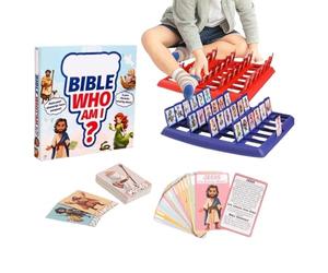 Gioco di indovinare dei personaggi della Bibbia - Giocattolo educativo classico di sviluppo di 24 pezzi, divertente gioco interattivo indovinare , attività ispirata alla fede | Scuola di classe s.
