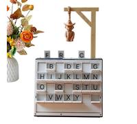 Gioco di indovinelli di parole - Gioco da tavolo in stile libro stampato in 3D per la costruzione del vocabolario e sfide di ortografia, design interattivo di puzzle per feste per adulti, uomini e don