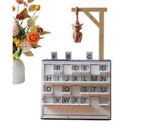 Gioco di indovinelli di parole - Gioco da tavolo in stile libro stampato in 3D per la costruzione del vocabolario e sfide di ortografia, design interattivo di puzzle per feste per adulti, uomini e don