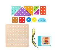 Gioco di infilatura, Gioco di allacciatura - Giocattolo di Filettatura di Blocco Abbinato - Giochi di Viaggio in Aereo e Auto per attività di apprendimento educativo creativo