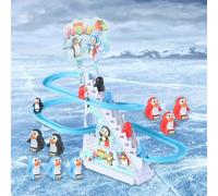 Gioco di Inseguimento su Pista Set di Pinguini Pinguini per i più piccoli