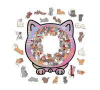 Gioco di Intelligenza Interattivo per Gatti con Dispenser per Stimolazione Mentale e Arricchimento Ambientale (A, 23.7cm)