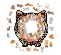 Gioco di Intelligenza Interattivo per Gatti con Dispenser per Stimolazione Mentale e Arricchimento Ambientale (C, 23.7cm)