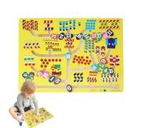 Gioco di Labirinto a Colori | Gioco Educativo per Abilità Cognitive | Educativo per Contare I Numeri con Perline | per 3 Anni in Casa Scuola Viaggi