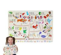 Gioco Di Labirinto dei colori,Gioco Educativo per Abilità Cognitive, Educativo per Contare I Numeri con Perline - per Classe Soggiorno Ragazzi Ragazze In Età Prescolare Di 3 Anni