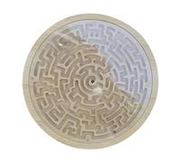 Gioco di Labirinto | Puzzle in Legno per | con Vassoio Circolare a 2 Metalliche | per Studenti Adolescenti Famiglia
