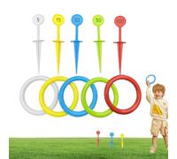 Gioco di lancio ad anelli per adulti, colorato interattivo, giocattolo da giardino, per famiglie, bambini, ragazze, per interni, esterni, giardino, casa sulla spiaggia