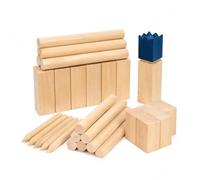 Gioco di Lancio All’aperto Set Gioco Re Legno Birilli Lancio Strategia Cooperazione Educativa Robusto Lunga Durata, style to 1, Standard
