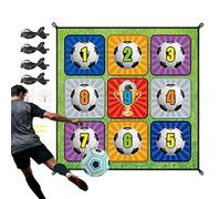 Gioco di lancio dcalcio | Gioco interattivo per bambini da interno ed esterno con porte e tappetino - Giocattolo porta da calcio in tessuto Per cortile, soggiorno, campeggio, giardino,