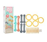 Gioco di lancio degli anelli in plastica per bambini, gioco da lancio per esterni e interni, gioco di cerchi con conteggio e apprendimento, bordi lisci, divertente attività per la