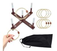 Gioco Di Lancio Degli Anelli Per Adulti,Giochi Da Giardino Con Anelli Per Adulti - Portatile Giocattoli Per Esterni Con Borsa Da Trasporto Per Giardino Spiaggia Campeggio Picnic Feste Estate Scuola