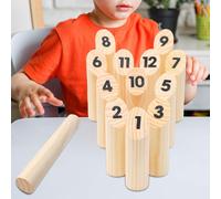 Gioco di Lancio Del Legno Blocco Numerato Regalo per Bambini per Giardino Parco