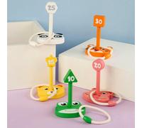 Gioco di lancio dell'anello di legno in legno Gioco di puzzle per lo sviluppo