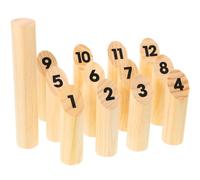 Gioco di Lancio in Legno Numerato Portatile per Adulti e Giovani | Pezzi Khaki Bastoni Inclusi, per Viaggio e Lezione di Educazione Fisica, Set Completo