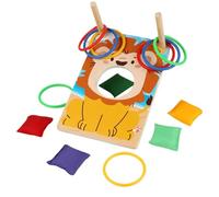 Gioco Di Lancio Sacchetti,Gioco Con Anelli E Sacchetti Per Bambini - Giocattolo Interattivo In Legno Con Punteggio Per Attività Di Gruppo Dai 3 Anni Bambini Ragazzi Adulti