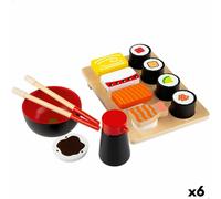 Gioco di Legno Woomax Sushi 14 Parti [6 Unità]