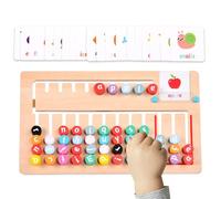 Gioco di lettere a gioco - Gioco di lettere alfabetiche per bambini | Tavola in legno da gioco con lettere, giocattoli educativi prescolari per ragazzi e ragazze 3 ai 6 anni