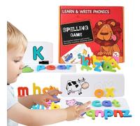 Gioco di lettere di ortografia, giochi di ortografia di parole per bambini - Lettere che carte flash corrispondenti giocattolo | Strumento di apprendimento 'alfabeto, schede flash educative