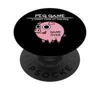 Gioco di maiale non guardare il maiale divertente maiale PopSockets PopGrip Adesivo
