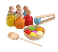 Gioco di matematica interattiva per classificare le coppe Rainbow Ball-giocattolo educativo ispirato ai bambini | Sviluppa abilità di apprendimento precoce, compreso il conteggio, aggiunta,