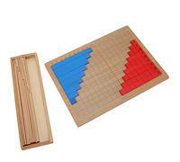 Gioco di Matematica Tavola per Addizioni e Sottrazioni per Bambini Set di Apprendimento da 34 Pezzi Strumento Educativo in Legno Durevole