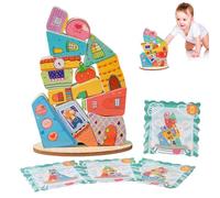 Gioco di mattoncini - Giocattoli per la prima infanzia, Attività per stimolare il cervello, Set di equilibrio colorato | Impegno interattivo genitore-figlio per sviluppare capacità motorie