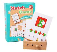 Gioco di memoria con carte animali - Gioco interattivo genitore-figlio, carte educative animali per giochi di mappatura - per aula viaggi asilo viaggi in auto, feste e ragazze in età prescolare