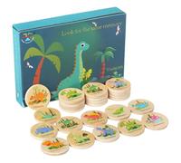 Gioco di memoria di dinosauri, gioco da abbinare con carte di memoria abbinate, adorabile e divertente gioco di memoria di dinosauri per lo sviluppo del