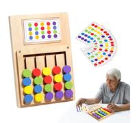 Gioco di Memoria in Legno per Anziani, 12 Carte per Allenare la Mente, 5 colori memory, Giochi Per Anziani Con Demenza, Gioco di Memoria in Legno per Anziani, Design Sicuro (Multicolore B)