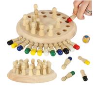 Gioco di memoria logico in legno - pioli colorati