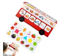 Gioco di memoria match interattivo in legno con figure | Giocattoli interattivi in legno per bambini - per bambini e ragazzi a casa in classe durante il campeggio festa di compleanno e