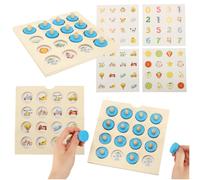 Gioco di memoria Montessori in legno con carte
