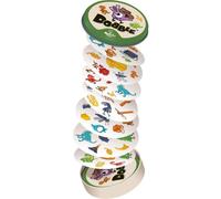 Gioco di Osservazione e Riflessi Asmodee Dobble Dinosaurios 55 Carte Rotonde