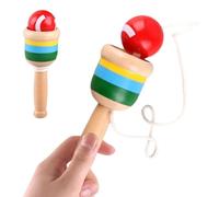 Gioco di palla in legno per lanciare e catturare, gioco interattivo genitore-figlio, giocattolo portatile di coordinamento occhio-mano per ragazzi e ragazze, per compleanno, Pasqua, parco, scuola e