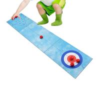Gioco di palline da tavolo, tappeto pieghevole per più giocatori, gioco da tavolo da curling e bowling, per feste, aule, soggiorno, appartamento, bambini, adolescenti, amici, compagni