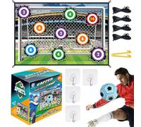 Gioco di Pallone da Calcio per Tappetino da allenamento di Calcio | Set di gol di Calcio per Giocattoli di Calcio All'Aperto per Indoor e