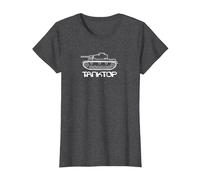 Gioco di Parole con carro Maglietta, Donna, Grigio Scuro, 3XL