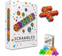 Gioco di parole con dadi, divertente gioco di dadi da tavolo per famiglie, per allenare il cervello, allenare il vocabolario e il pensiero, perfetto per feste e serate di giochi in famiglia (1PC)