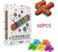 Gioco di parole con dadi strapazzati - Sfida di ortografia per famiglie dal ritmo serrato per 1-5 giocatori 60 dadi