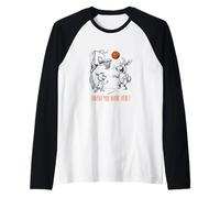 Gioco di Parole di Basket per Amici e Compagni di Squadra di Basket Maglia con Maniche Raglan
