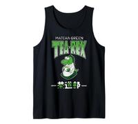 Gioco di Parole Divertente Kawaii Matcha tè Verde Rex T-Rex Canotta