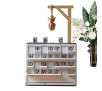 Gioco di parole - Gioco da tavolo portatile a forma di libro - per la scrittura inglese - per adulti, donne, uomini, casa, feste festive, riunioni di amici e