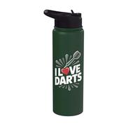 Gioco di passione per appassionati di freccette Stainless Steel Insulated Water Bottle