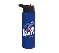Gioco di passione per appassionati di freccette Stainless Steel Insulated Water Bottle