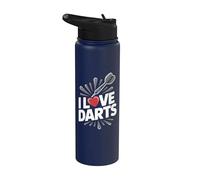 Gioco di passione per appassionati di freccette Stainless Steel Insulated Water Bottle
