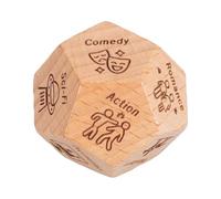 Gioco di per la notte di Natale, 3 x 3 x 3 x 3 cm, gioco di per decisioni alimentari, coppia di appuntamenti in legno, appuntamenti per cene e serate gastronomiche, in legno per compleanno