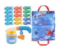 Gioco Di Pesca - Gioco Educativo con Tessuto Tri | Giocattolo Sensoriale Interattivo con Imbocco per Vasca Da Bagno Piscina - Età Prescolare Acquatico