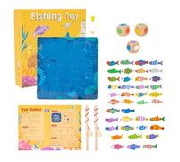 Gioco Di Pesca Magnetico In Legno | Gioco Di Pesce Per Bambini - Gioco Di Pesca Magnetico, Giocattoli Di Formazione Del Pensiero Educativo In Legno, Giocattolo Di Motricità Sine, Set Di Gioco Di Pesca
